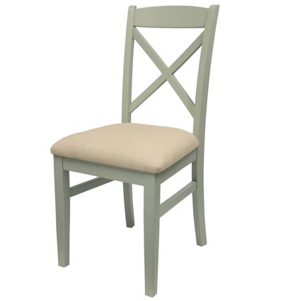Crossback upholstered chair