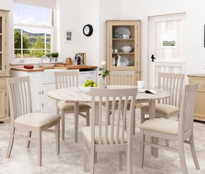 large round extending table (115/160)