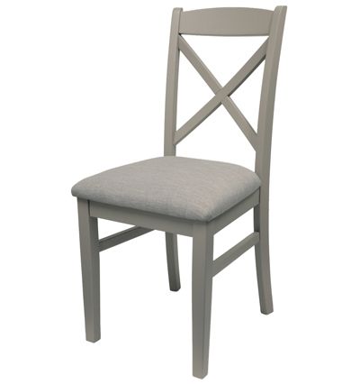 Crossback upholstered chair