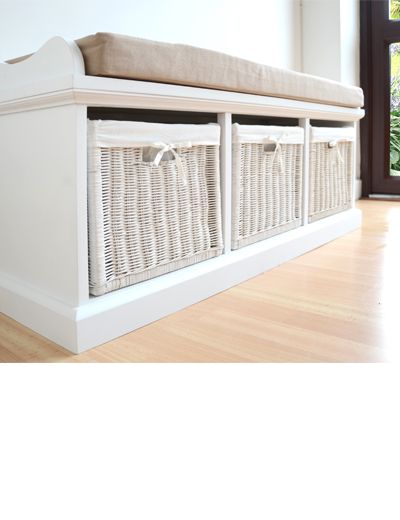Large bench with cushion
